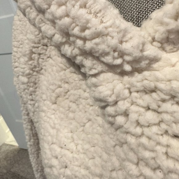 Faux Fur Sherpa Style Hooded Sweatshirt - Picture 6 of 11